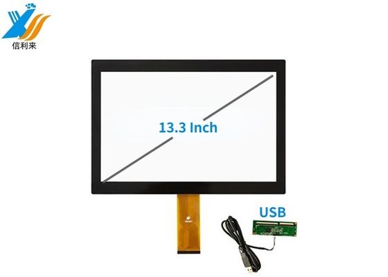 13.3'' صنعتی چند صفحه نمایش لمسی با USB و IIC رابط G + G ساختار
