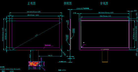13.3 اینچ Capacitive Touch Screen در رنگ سیاه با حساسیت بالا برای خانه هوشمند