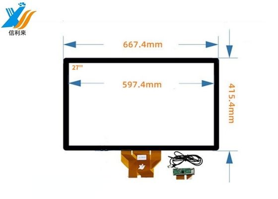 27 اینچ صفحه لمسی ظرفیتی با نوع رابط USB برای رابط های صنعتی انسان ماشین