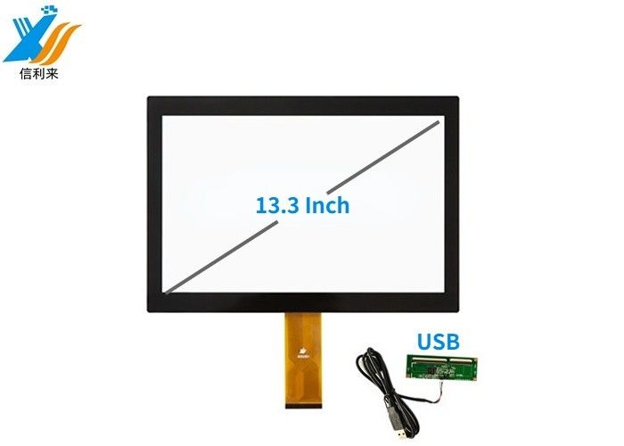 13.3'' صنعتی چند صفحه نمایش لمسی با USB و IIC رابط G + G ساختار