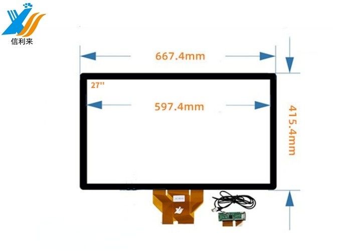 27 اینچ صفحه لمسی ظرفیتی با نوع رابط USB برای رابط های صنعتی انسان ماشین