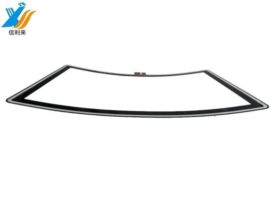 قیمت خوب 32 اینچ پانل لمسی خمیده چند لمسی ضد آب ضد روغن ضد UV AR / AG / AF قابل تنظیم برای نمایش تجاری بازی ماشین آلات سرگرمی آنلاین