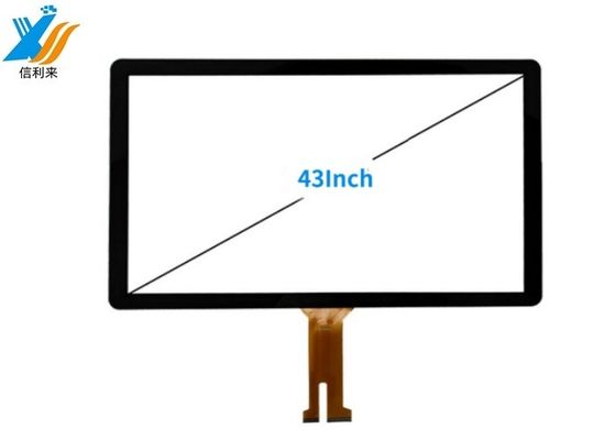 قیمت خوب صفحه لمسی 43 اینچی GG PCAP با رابط USB برای تجهیزات صنعتی آنلاین